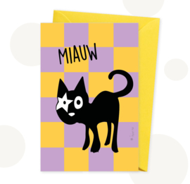 Decoratie- & Cadeauset Hoshi de Kat | Kussen & Vlaggenlijn