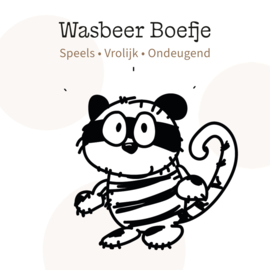 Wasbeer Boefje kinderkamer decoratie op maat gemaakt
