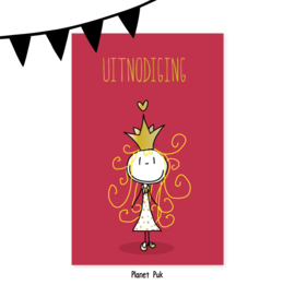 Uitnodiging Prinses - Verjaardag | Kinderfeestje