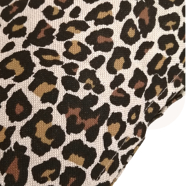 Kussen Panterprint | Beige, Okergeel, Brique | 30 x 50 cm | Sierkussen | Handgemaakt