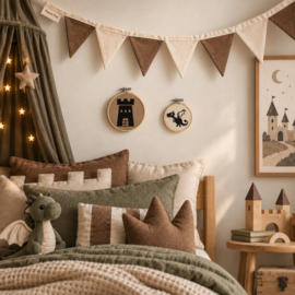 Ronde wandhanger – Vliegend draakje | 11 cm
