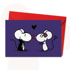Wenskaart Graaf Dracumuis in Love!