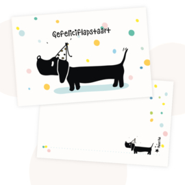 Wenskaart Jip de Teckel - Verjaardag / Feest