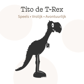 Tito de T-Rex decoratie | Op maat gemaakt | Dinokamer