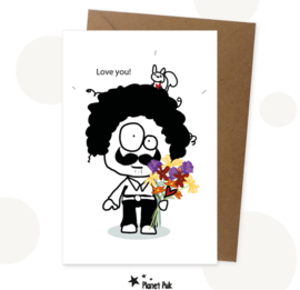 Wenskaart - Love you!