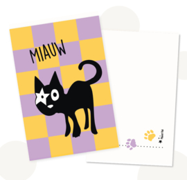 Decoratie- & Cadeauset Hoshi de Kat | Kussen & Vlaggenlijn