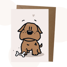 Billie de Bulldog | Wenskaart A5 formaat