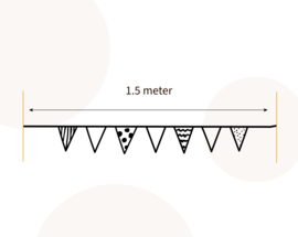 Decoratieset Vlaggenlijn & Snoezig Snoetje – handgemaakt voor de meisjeskamer
