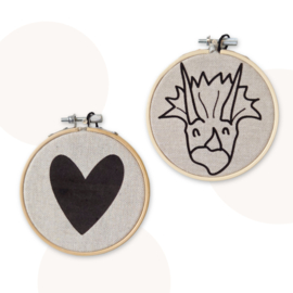 Wandhanger Terry Triceratops | Beige | 11 cm |