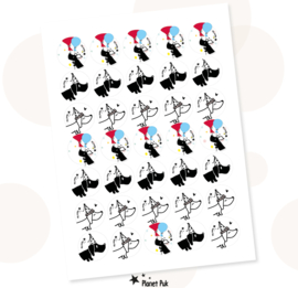 Sluitstickers Teckel | Feest mix