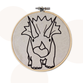 Wandhanger Terry Triceratops | Beige | 16.5 cm