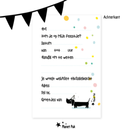 Uitnodiging Jip de Teckel - Verjaardag | Kinderfeestje