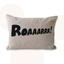 Kussen Roaarrr! | Beige | 30 x 40 cm