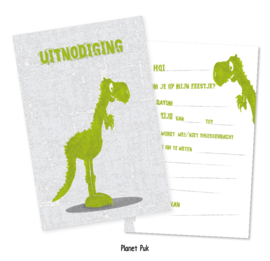 Uitnodiging Tito T-Rex - Verjaardag | Kinderfeestje