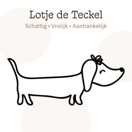 Lotje de Teckel - kinderkamer decoratie, op maat gemaakt