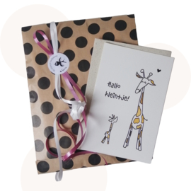 Vlaggenlijn met naam - Giraffe | Handgemaakt