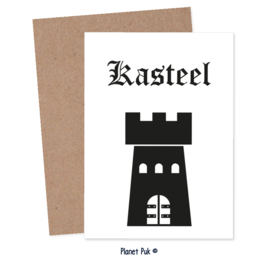 A4 Poster/ kaart - Kasteel