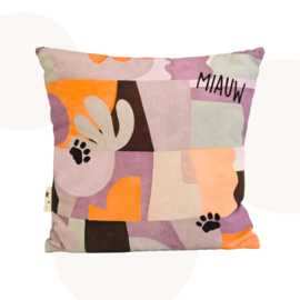 Kussen Hoshi de Kat - Lila - 30x30 cm