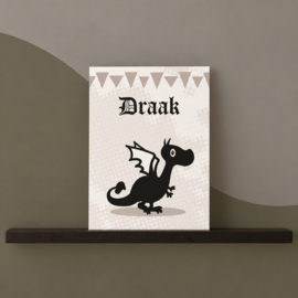 Draakje | A4 Poster / XXL Wenskaart