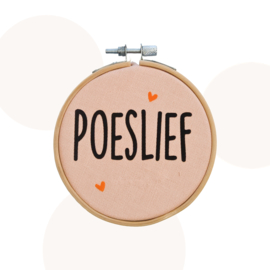 Wandhanger Poeslief - Peach - 11 cm