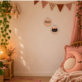 Ronde wandhanger Mimi de Poes