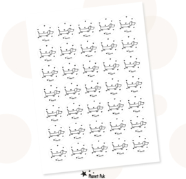 Sluitstickers - Sunny de teckel