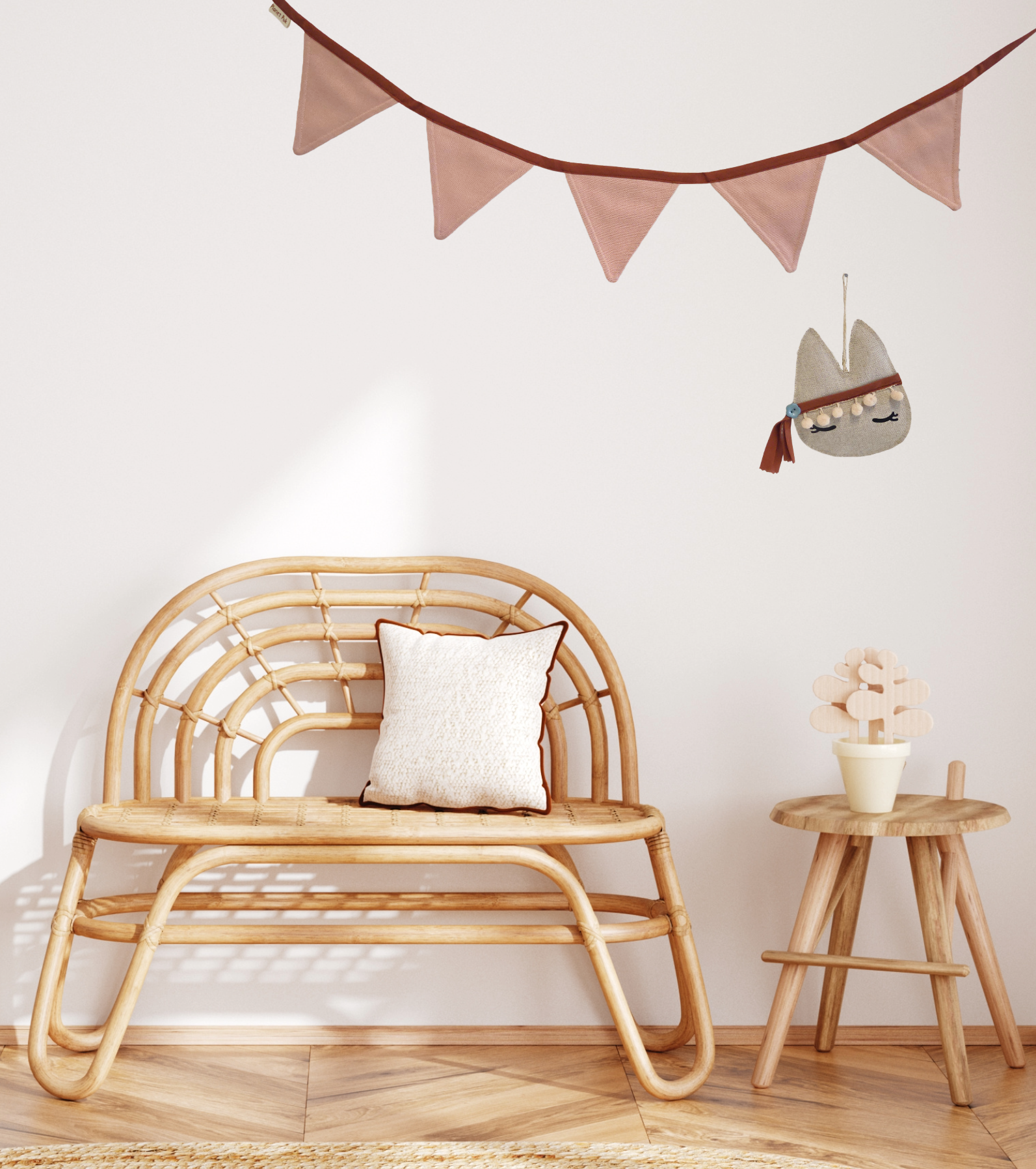 Cadeauset  Vlaggenlijn & Snoezig Snoetje | Meisjeskamer decoratie