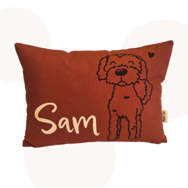 Pip de Labradoodle, decoratie op maat gemaakt