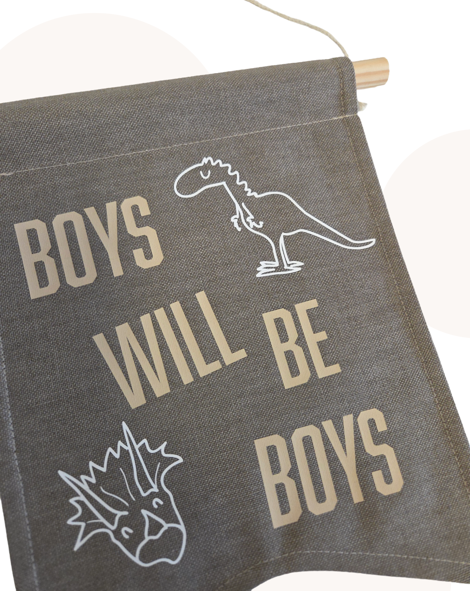 Cadeauset  Boys will be Boys met gratis Cadeaukaartje | Dinokamer decoratie