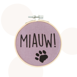 4-delige Decoratieset kinderkamer Hoshi de Kat - Lila