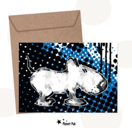 Spike de Bull Terrier | A4 Poster / XXL Wenskaart