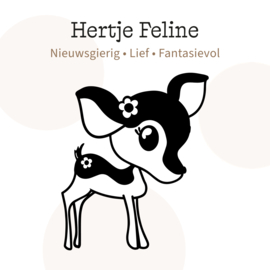 Hertje Feline kinderkamer decoratie, op maat gemaakt | Bosdieren kamer