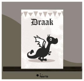 Davey de Draak | A4 Poster / XXL Wenskaart