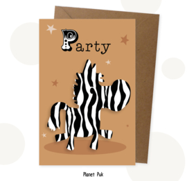 Uitnodiging Zebra - Verjaardag | Kinderfeestje