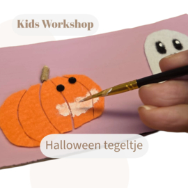 Halloween Tegeltje - Kids Workshop