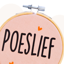 Wandhanger Poeslief - Peach - 11 cm