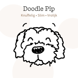 Pip de Labradoodle, decoratie op maat gemaakt