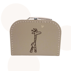 Koffertje met kleine Giraffe