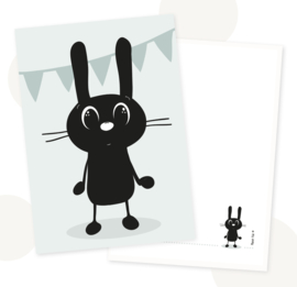 Kinderkamerposter – Bunchy Konijn | A4 Formaat
