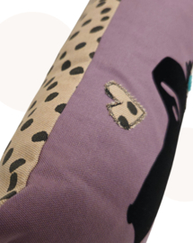 Kussen Keesie de Teckel | Mauve | 30 x 60 cm!