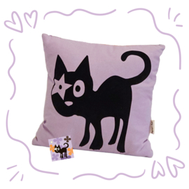 Kussen Hoshi de Kat - Lila - 30x30 cm