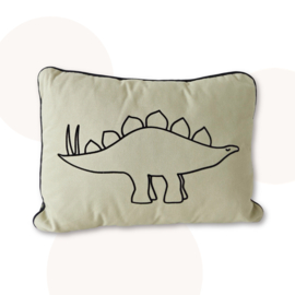 Kussen Stanley Stegosaurus | Dino kussen | 30 x 40 cm