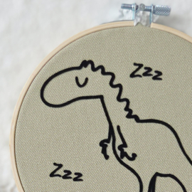 Wandhanger setje Xavi de T-Rex | Olijfgroen