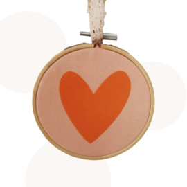 Wandring Hart Peach / Oranje | 11 cm