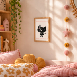 Kinderkamerposter Mimi de Poes | A4 Formaat