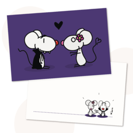 Wenskaart Graaf Dracumuis in Love!