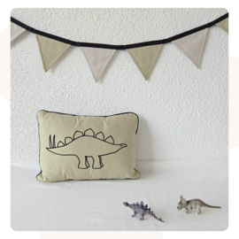 vlaggenlijn 1.75 meter - Olijfgroen / Beige