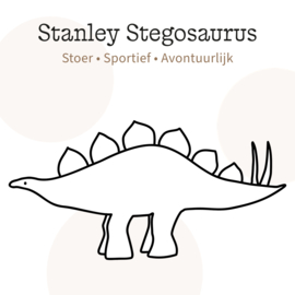 Stanley Stegosaurus kinderkamer decoratie, op maat gemaakt | Dinokamer