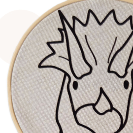 Wandhanger Terry Triceratops | Beige | 16.5 cm