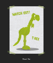 Poster Tito  de T-REX | 30 x 40 cm | Dinokamer